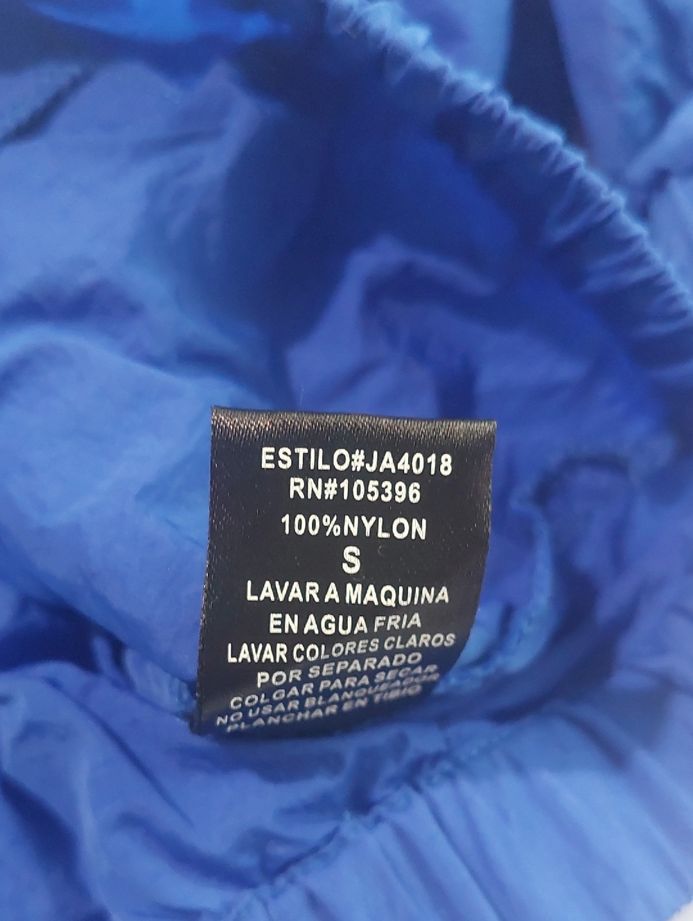 C'EST TOI  Cropped Windbreaker Hoodie .Size SMALL Royal Blue - Picture 9 of 10